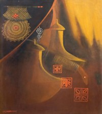 Lal Muhammad Pathan, 27 x 31 Inch, Oil on Canvas, Figurative Painting, AC-LM-013